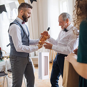 박스 브라운 색 환경적 오래가는 용지를 패키징하는 고급 크라프트 지 와인 3