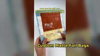 맞춤형 OPP 가방 무광택 적층 호일 포장