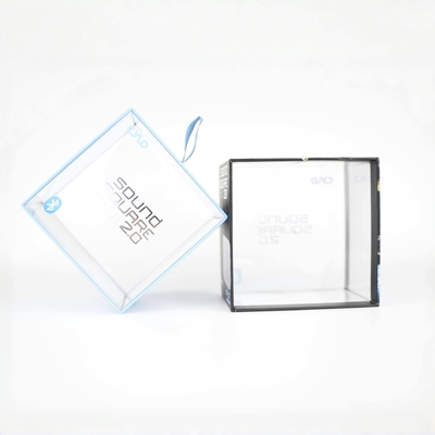사용자 지정 로고 플라스틱 투명한 PVC 상자, 리본 슬라이딩 밖으로 창문과 함께 포장 상자