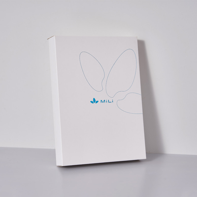 전자제품용 맞춤형 두 개의 턱 카드보드 상자 20x12x1.5cm 회색 카드보드 및 C2S 코팅 종이