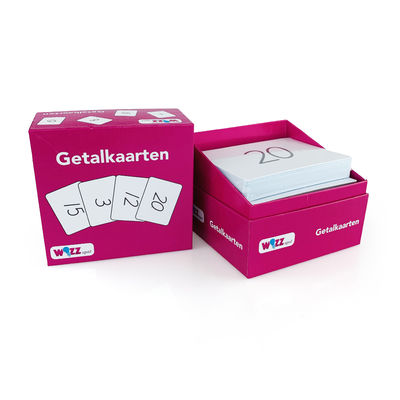 맞춤형 인기 놀이 재미 카드 게임 AR 숫자 플래시 카드, 맞춤형 종이 상자 포장으로 카드 놀이